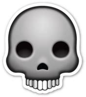 Cursed skull emoji